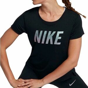 Nike Women’s Miler Short Sleeve Running Top/T-Shirt Dri Fit Mesh Back Medium